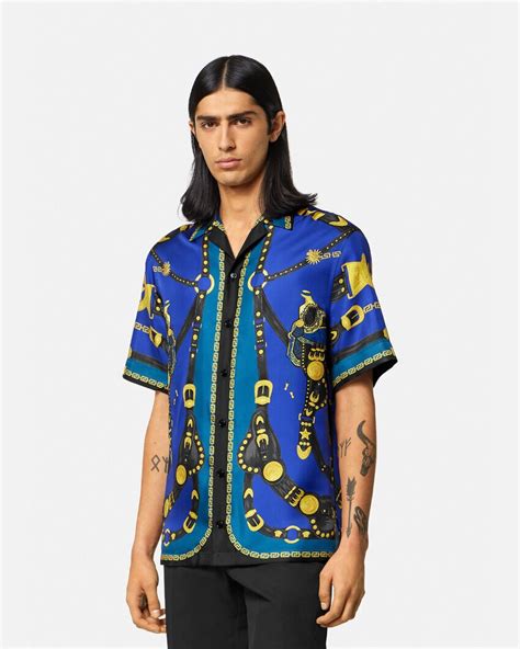 versace silk shirt amazon|Versace silk shirt women's.